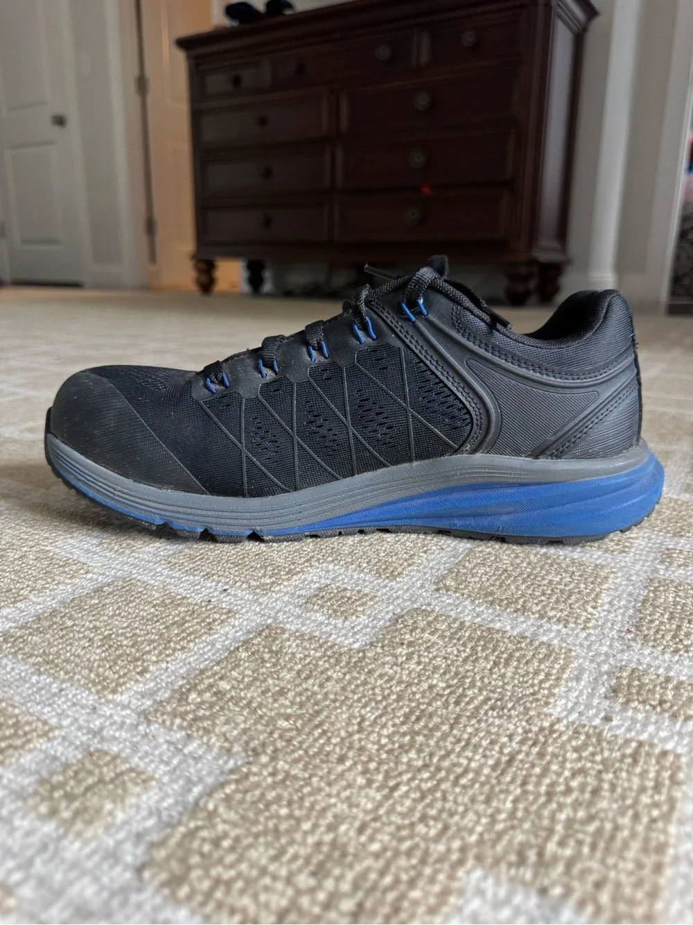 KEEN Utility KonnectFit Work Shoes Black Blue Safety Toe Men’s Size 10